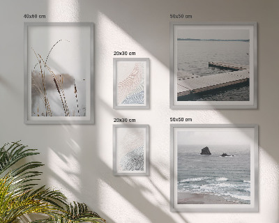 Modernes wandbilder-set Minimalistische Meereslandschaften