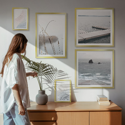 Modernes wandbilder-set Minimalistische Meereslandschaften