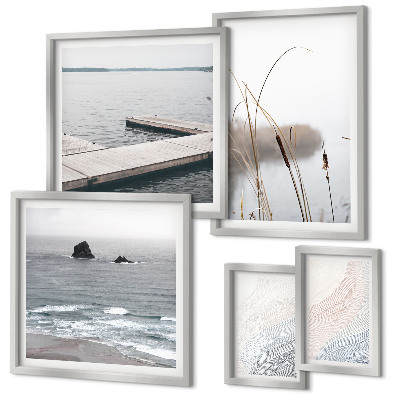 Modernes wandbilder-set Minimalistische Meereslandschaften