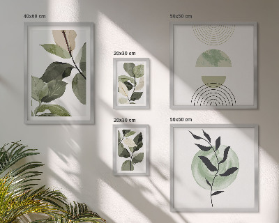 Bildergalerie-set für die wand Skandinavische Pflanzenmotive