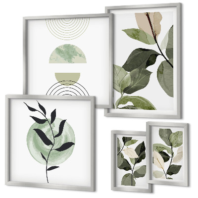 Bildergalerie-set für die wand Skandinavische Pflanzenmotive