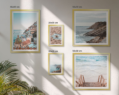 Modernes wandbilder-set Italienische Städte, Strände, Entspannung