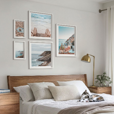 Modernes wandbilder-set Italienische Städte, Strände, Entspannung