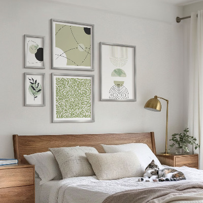 Bilderset fürs sofa Abstrakte Pflanzenformen