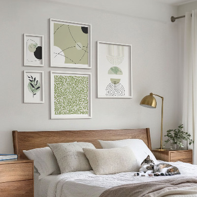 Bilderset fürs sofa Abstrakte Pflanzenformen