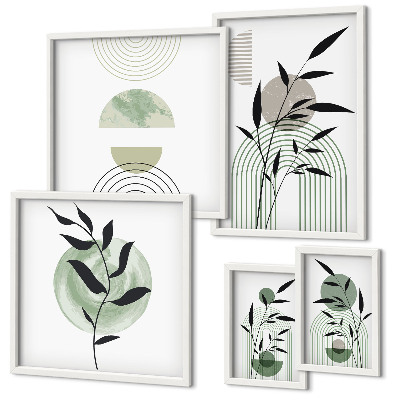 Bildergalerie-set für die wand Stilvolle Pflanzengrafiken