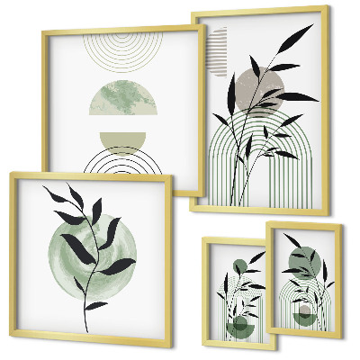Bildergalerie-set für die wand Stilvolle Pflanzengrafiken