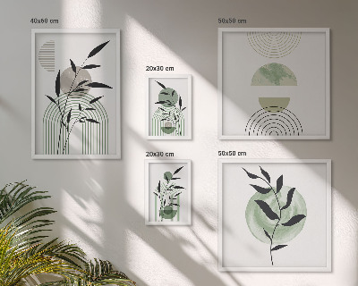 Bildergalerie-set für die wand Stilvolle Pflanzengrafiken