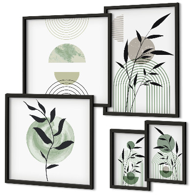 Bildergalerie-set für die wand Stilvolle Pflanzengrafiken