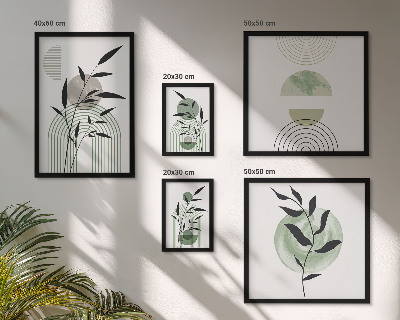 Bildergalerie-set für die wand Stilvolle Pflanzengrafiken