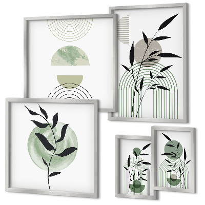 Bildergalerie-set für die wand Stilvolle Pflanzengrafiken
