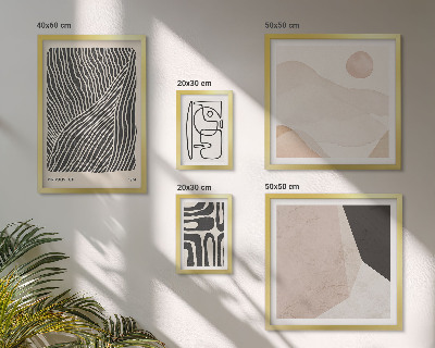 Bildergalerie-set für die wand Minimalistische Erdmuster abstrakt