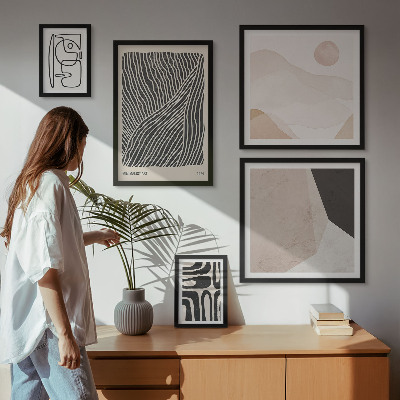 Bildergalerie-set für die wand Minimalistische Erdmuster abstrakt
