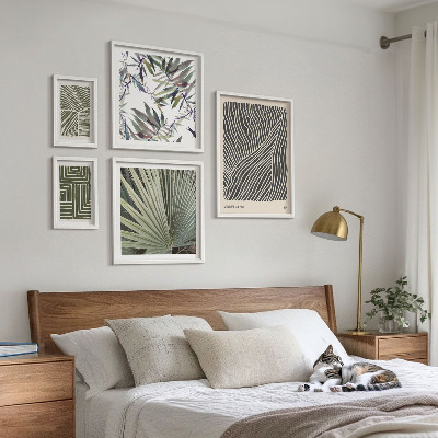 Modernes wandbilder-set Minimalistische Pflanzenmuster