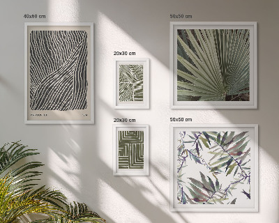 Modernes wandbilder-set Minimalistische Pflanzenmuster