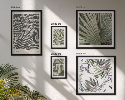 Modernes wandbilder-set Minimalistische Pflanzenmuster