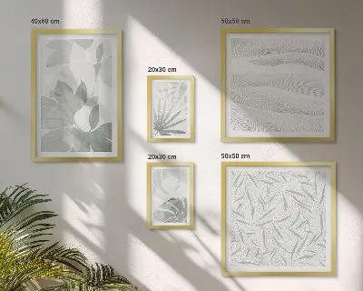 Wandbilder-Set mit Pflanzenmotiven fürs Sofa