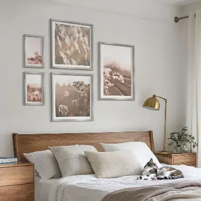 Bildergalerie-Set für die Wand florale Motive in zarter Naturoptik