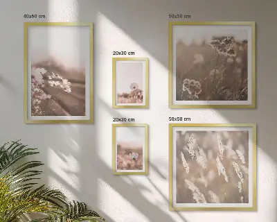 Bildergalerie-Set für die Wand florale Motive in zarter Naturoptik