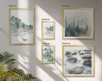Bildergalerie-set für die wand Friedliche Landschaften mit Wasser