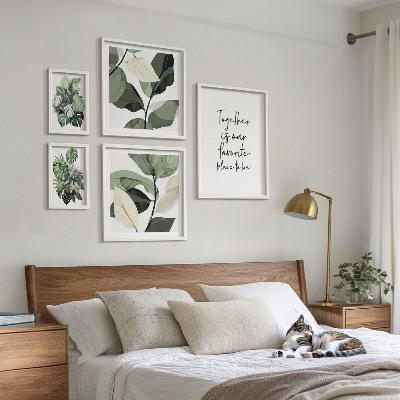 Bilderset fürs sofa Moderne Pflanzeninspirationen