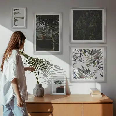 Bildergalerie-Set für die Wand mit Motiven grüner Oasen