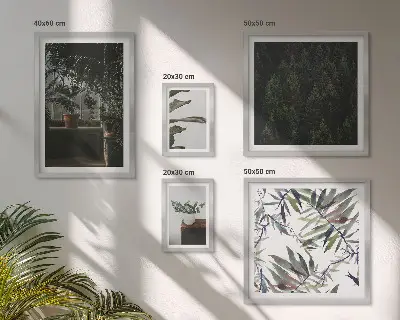 Bildergalerie-Set für die Wand mit Motiven grüner Oasen