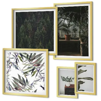 Bildergalerie-Set für die Wand mit Motiven grüner Oasen