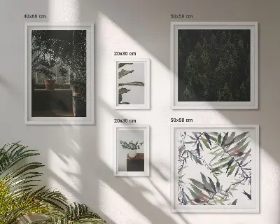Bildergalerie-Set für die Wand mit Motiven grüner Oasen