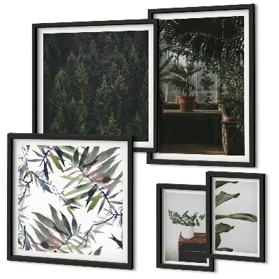 Bildergalerie-Set für die Wand mit Motiven grüner Oasen
