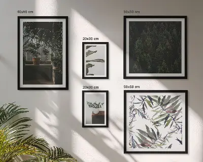 Bildergalerie-Set für die Wand mit Motiven grüner Oasen