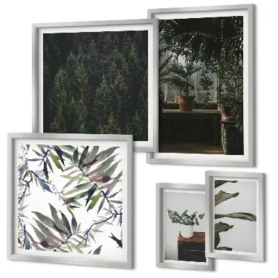 Bildergalerie-Set für die Wand mit Motiven grüner Oasen