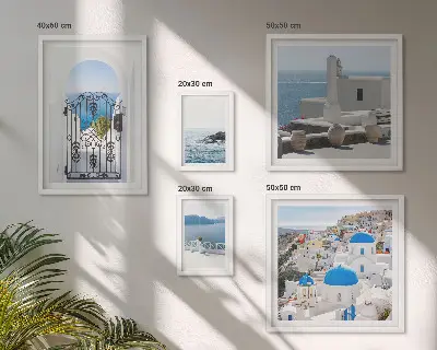 Modernes Wandbilder-Set Ansichten aus Griechenland am Mittelmeer