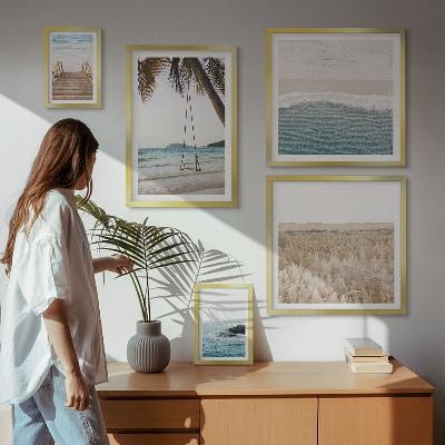 Modernes wandbilder-set Entspannender Meerblick