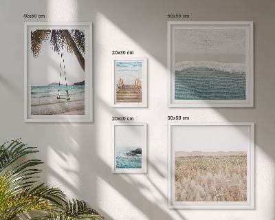 Modernes wandbilder-set Entspannender Meerblick