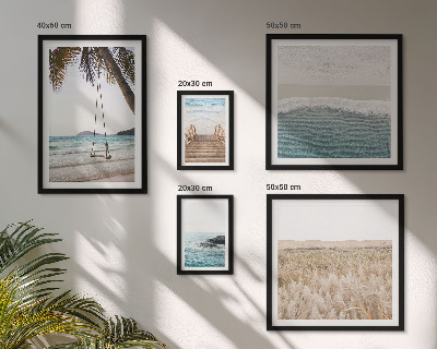 Modernes wandbilder-set Entspannender Meerblick