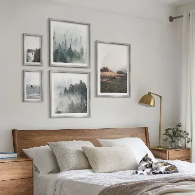 Bilderset fürs Sofa mit Motiven von Bergen und dem Meer