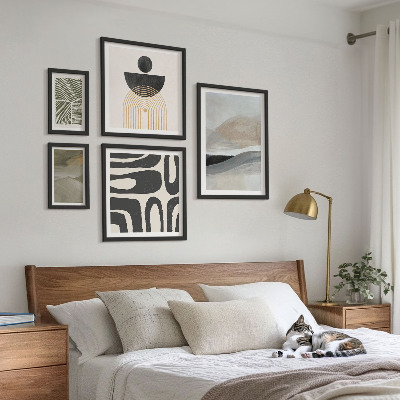 Bilderset fürs sofa Abstrakte Muster in Farbe