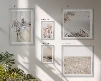 Bildergalerie-Set für die Wand stilvolle Naturmotive im minimalistischen Design