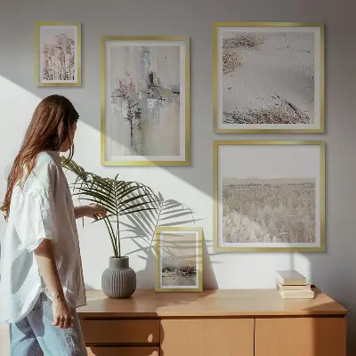 Bildergalerie-Set für die Wand stilvolle Naturmotive im minimalistischen Design