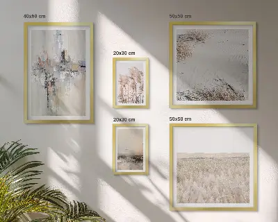 Bildergalerie-Set für die Wand stilvolle Naturmotive im minimalistischen Design