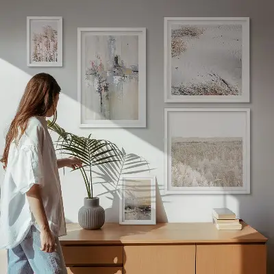 Bildergalerie-Set für die Wand stilvolle Naturmotive im minimalistischen Design