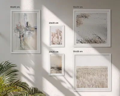 Bildergalerie-Set für die Wand stilvolle Naturmotive im minimalistischen Design