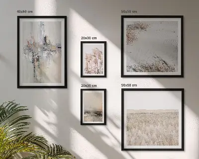 Bildergalerie-Set für die Wand stilvolle Naturmotive im minimalistischen Design