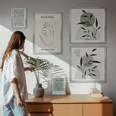 Bildergalerie-set für die wand Stilvolle Pflanzengrafiken