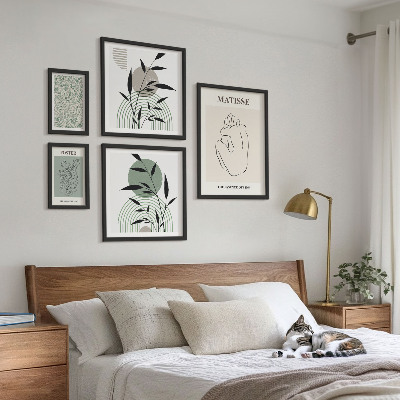 Bildergalerie-set für die wand Stilvolle Pflanzengrafiken