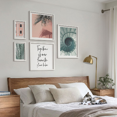 Modernes wandbilder-set Stilvolle geometrische Inneneinrichtungen