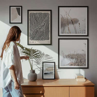 Bilderset fürs sofa Minimalistische Naturkunst