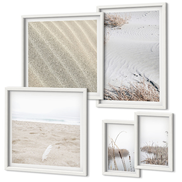 Modernes wandbilder-set Minimalistische Strandmotive