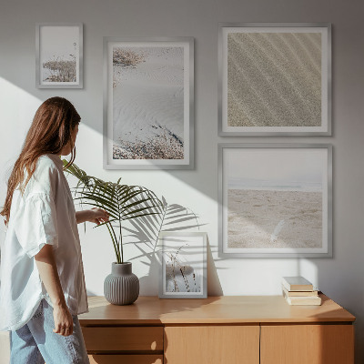 Modernes wandbilder-set Minimalistische Strandmotive